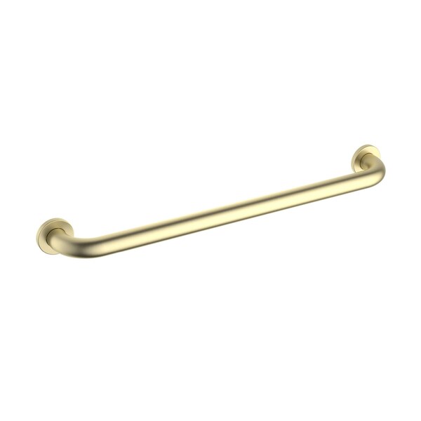 Kibi Circular 24-Inch Stainless Steel Grab Bar - Brushed Gold KGB1024BG - main